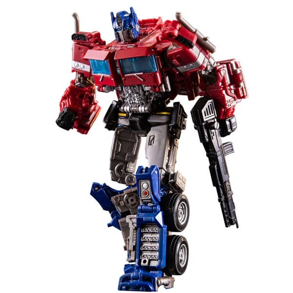 Transforming Robot Car Alloy Commander Optimus Prime Action Figur - Barnfödelsedagspresent YS04
