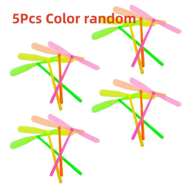 5/30 stk Bamboo Dragonfly Hånd-Push Flyvende Propel Legetøj til udendørs spil og aktiviteter 30Pcs