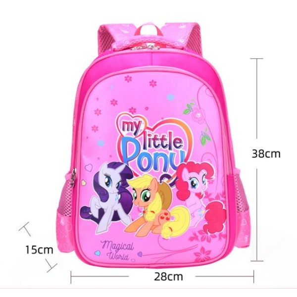 My Little Pony Rygsæk skoletaske - Ponyville - 2 modeller Pink