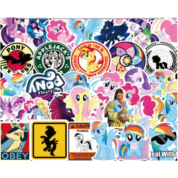 50 Pack My Little Pony Klistermärken Stickers