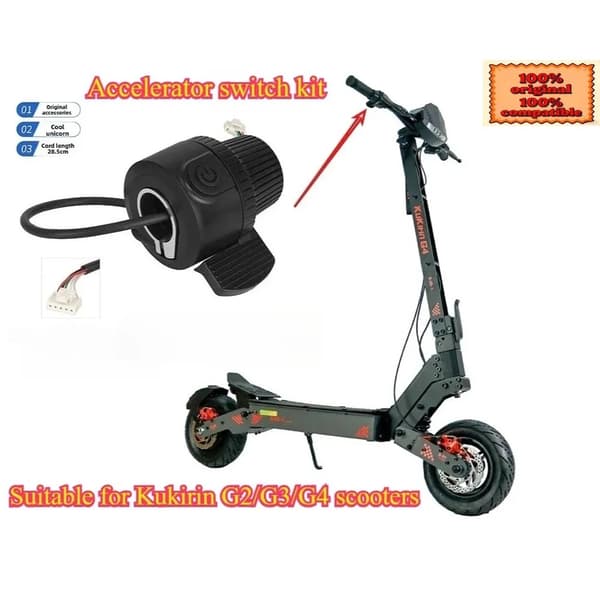 KugooKukirin G2/G3/G4 Elscooter Gasreglage Gaspedal Kit Accelerator switch