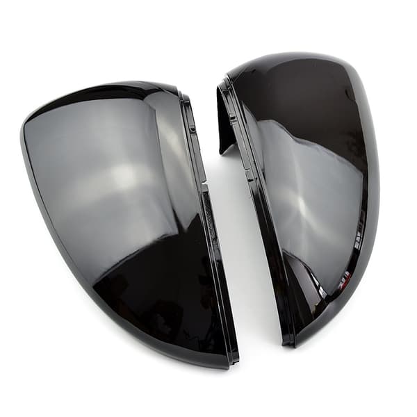 Sorte sidespejldæksler til VW Passat CC B7 Scirocco Jetta MK6 Beetle bakspejlhus biltilbehør Bright black