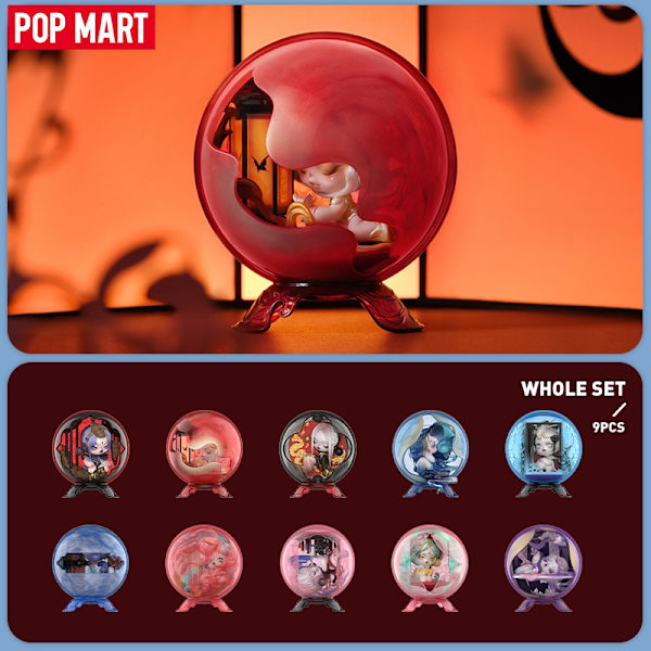 POP MART SKULLPANDA The Mirage Series Figurer Mystery Box 1 STK/9 STK POP MART Blind Box Action Figur Sødt legetøj