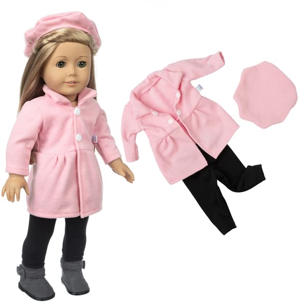 18 tums dockkläder vinterjacka för 43 cm nyfödd docka, outfit jacka A3 for 18 inch doll