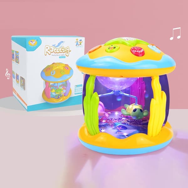 Ocean Light Projector Musikleksak för småbarn 1-3 år - Montessori Sensorisk gåva B