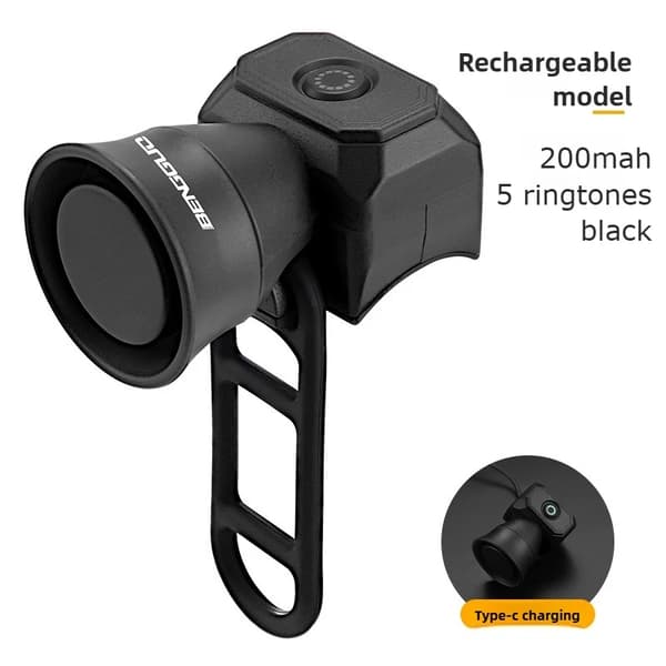 Mini USB-uppladdningsbar vattentät elektronisk cykelhorn för mountainbikes charging
