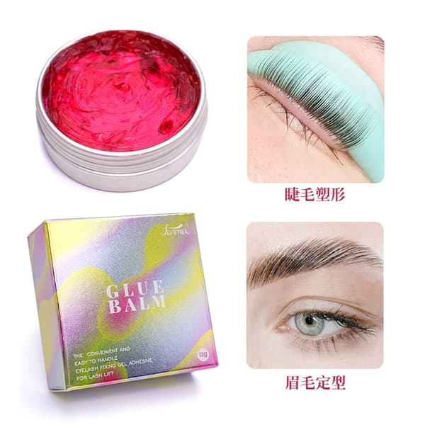 12g Solid Eyelash Lift Lim Fixing Adhesive Ikke-irriterende Duftende øjenbryn Solid Lim Lifting Lashes Balm Strygeværktøj