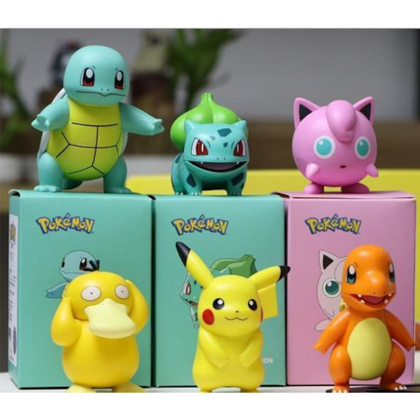 Original Pikachu Pokemon Figurer 8CM Ny Model Model 4