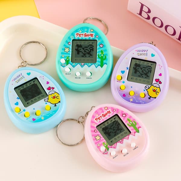 Aqua Blue Interactive 3D Virtual Pet Toy - Collector's Edition för spelare och semesterpresenter Pink