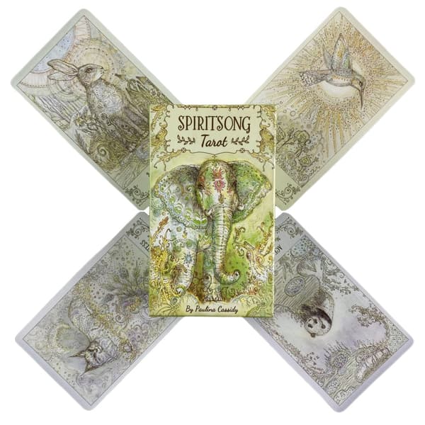 Spiritsong Tarot Cards Divination Deck Engelske versioner Edition Oracle Board Spille bordspil til fest TT11
