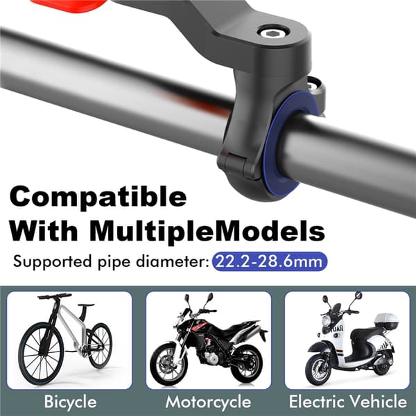 Motorcykel Telefonholder Støddæmper Vibrationsdæmper Anti-ryste Cykelstyrholder 2 pcs patch