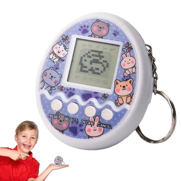 Virtual Tamagotchi Electronic Pets - Digitala djurleksaker för barn på ryska, tyska, spanska, polska Pink