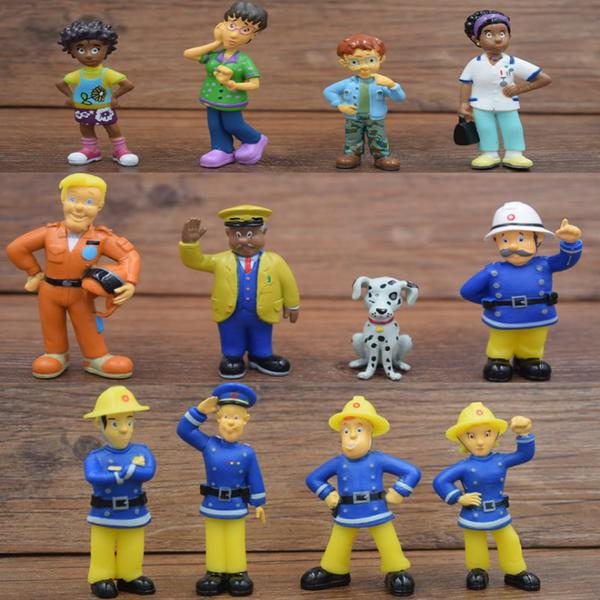 Fireman Sam figures, 12 per pack