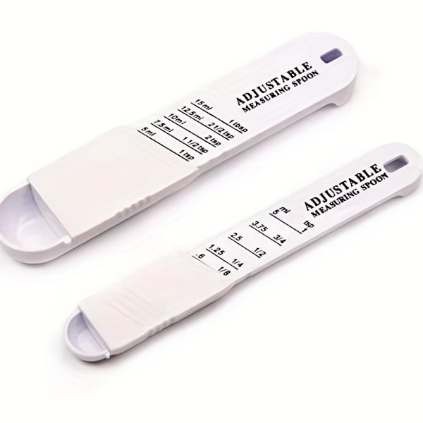 2 Pack Justerbar  Måttsats Måttsked