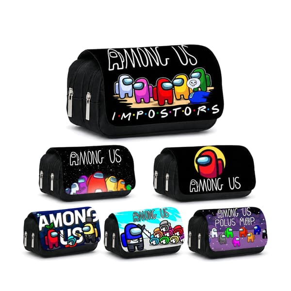Among Us Pennfodral Pencil Case Stationery Bag Large Capacity Modell 6