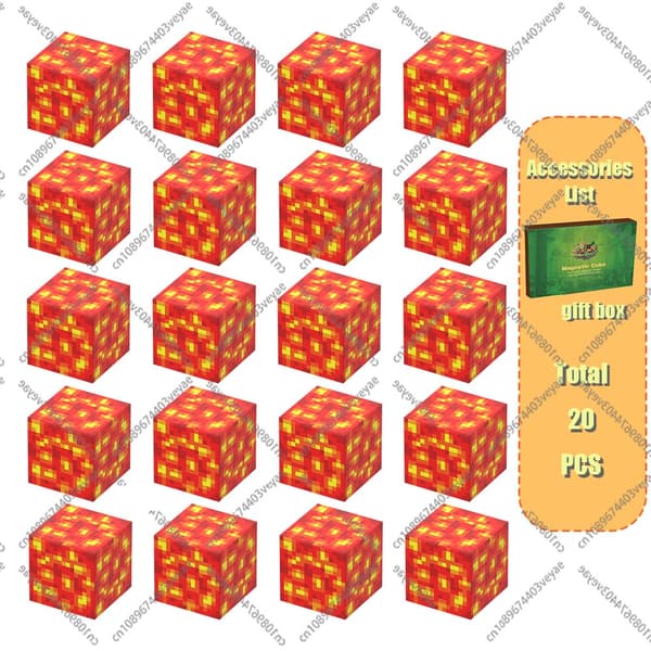 Magnetiske byggeklodser til børn 3+ - DIY-magnetterninger til drenge og piger - sansegaver random 200 pcs cube