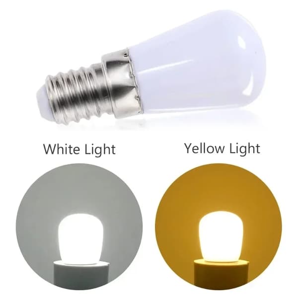 10/2kpl E14 E12 220V LED-lamput Jääkaapin lamppu Mini yövalo Jääkaapin näyttölamput LED-kohdevalo Kodinsisustus E14- WarmLight 4PCS
