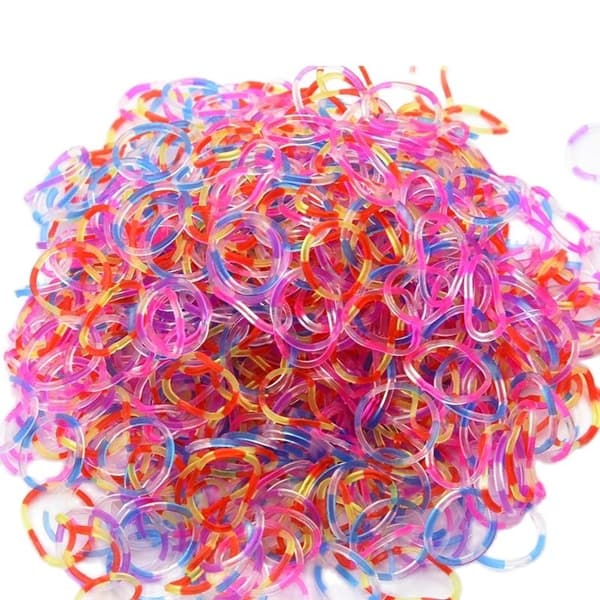 Rainbow Loom gummiband för barn - DIY Craft Armband Kit, perfekt julklapp 600 pcs model 6