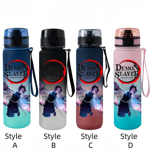 Demon Slayer Tanjirou Nezuko 650 ml vattenflaska - Bärbar tecknad kopp för barn utomhusbruk gm2 Style B