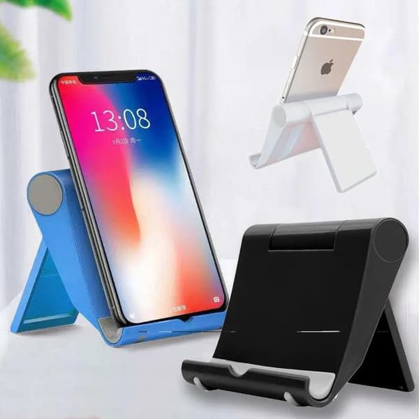 Sammenklappelig bordtelefonholder universal monteringsstativ til iPhone Xiaomi Huawei Samsung tablets Yellow