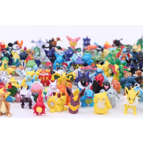Erittäin hieno 144 kpl Söpöt Pokemon-figuurit Pokemon-sisältö Pikachu