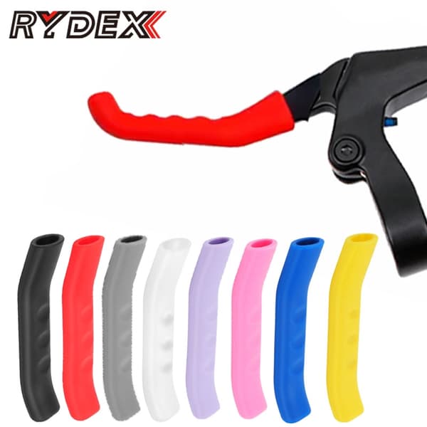 RYDEX Silikone Bremsegrebsdæksel til MTB BMX Scooter Cykel - Lilla Rød Blå Grøn Pink blue 1 Pair