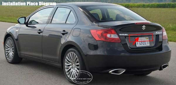 Til Suzuki Kizashi 2010-2014 Bakkamera til bil, backup, parkeringsplads, AUTO HD CCD CAM tilbehørssæt