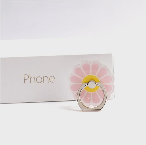 360° Blomsterfigur Fingerring Smartphone Holder Stativ til Alle Telefoner 12
