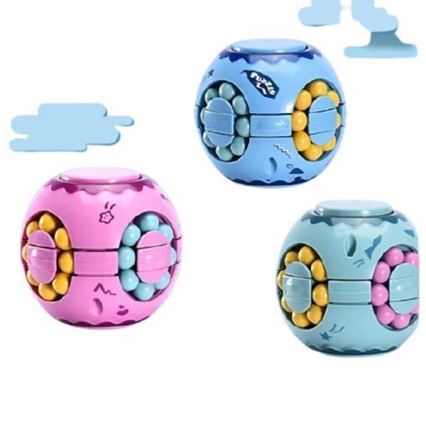 Fidget Toy Puzzle Ball Pop It Cube Svart (Black)
