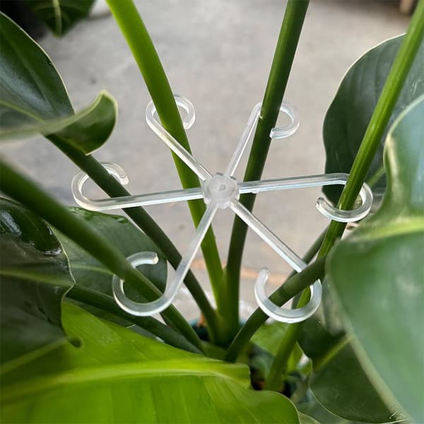 4 st. 4 st. vältskyddande stödstång för växter - hopfällbar grön växtfixering blomma hydroponiska trädgårdstillbehör ZWLZJ02 Black-4PCS