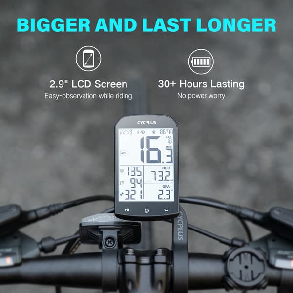 CYCPLUS M1 GPS-cykeldator Cykelhastighetsmätare Bluetooth 5.0 ANT+ för Garmin Zwift Bicycle computer M1