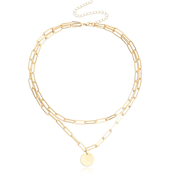 Nya smycken kreativa enkelt halsband Necklace  choker Guld