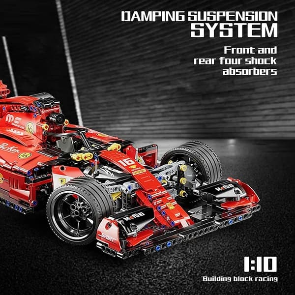 RC Racing Car Building Blocks - High-Tech fjärrkontroll modell leksak för barn - Perfekt julklapp Static models