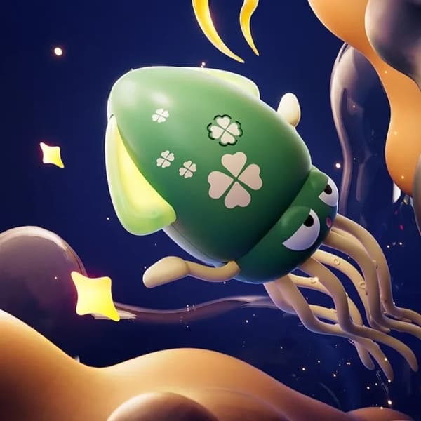 Luminous Dancing Octopus Fidget Toy - Interaktiv stresslindring for børn og voksne B