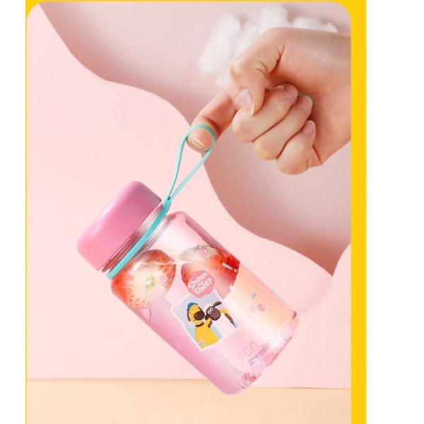 Fåret Shaun (Shaun the Sheep) Drikkeflaske vattenflaskar 400 ml Pink Rosa Model