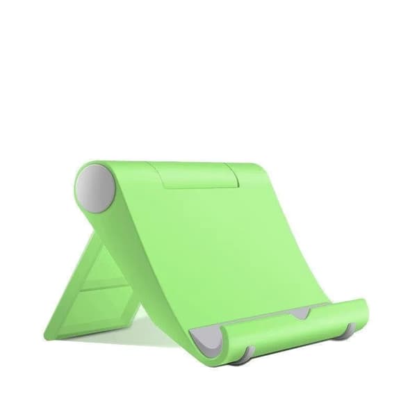 Universellt bärbart hopfällbart justerbart telefon- och surfplatteställ för iPad iPhone Xiaomi green