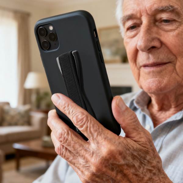 Bærbar elastisk telefonrem med sort base, universalholder til smartphone og tablet 3Pcs
