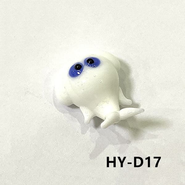 Søde marinedyrsfigurer i miniglas: delfin, blæksprutte, pingvin, pufferfisk og mere! HY-D09 about 2-3cm