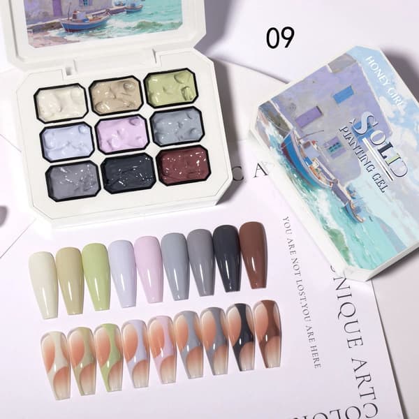 Fast gel-klistrelim til neglekunst til kreative negledesigns 1