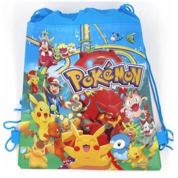 Pokemon GO Piakchu  Gymväskan Gymnastikpåse Model 1