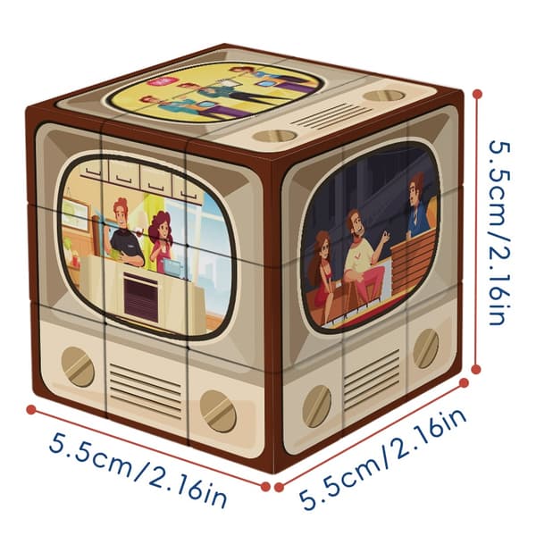 Magic Cube 3x3x3 3DUV tv-program stressavlastande pussel professionell mjuk hastighet spel barnleksak present