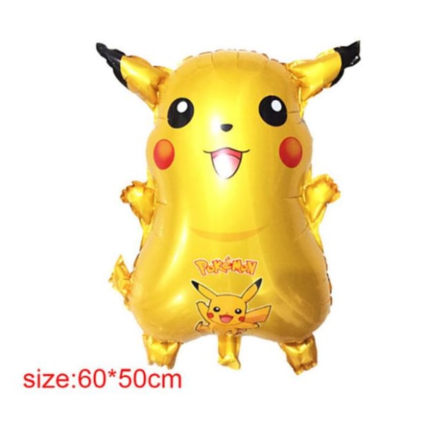 5 Pack Pokemon Pikaqiu Aluminiumballong FOLIE BALLONG 50-60 CM