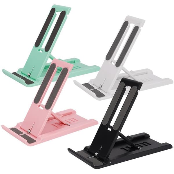 Bærbar, foldbar telefonholder til iPad, iPhone, Samsung, S23, skrivebordsbeslag WHITE