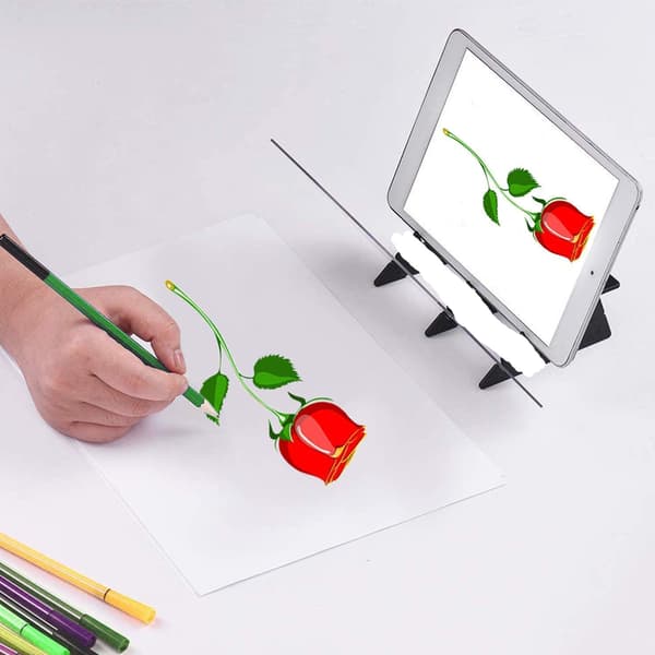 Ny Sketch Wizard Tracing V Optical Draw Projektor Målning Reflektion Tracing Line Bordsleksaker för barn Present WHITE