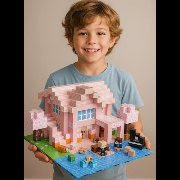 Magnetiska byggklossar för barn 3+ - DIY Pixel-modeller & STEM-leksaker med bottenplatta WX005-156pcs