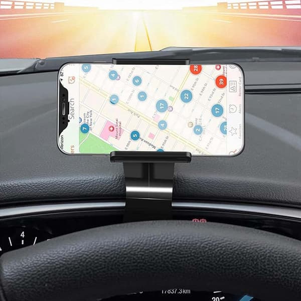 Hållare för instrumentbräda i bilen för GPS-navigering, hållbar klämma Back