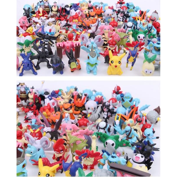 100 stk Very Nice Cute Pokemon Figures Pokemon Indhold Pikachu