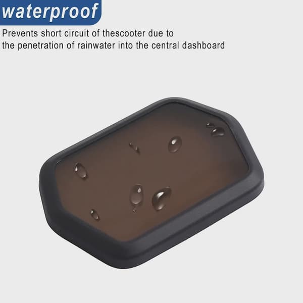 Vattentätt silikonskyddsfodral för Ninebot ZT3 Pro elscooterskärm WHITE