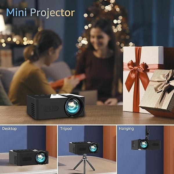 Mini WiFi Projector 1080p Full HD – Portable Home Theater & Outdoor Movie Projector