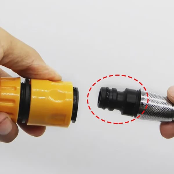 2 stk. BSP gevindskåret haneadapter havevandslange hurtig rørforbindelse universal slangeforlængertilbehør black-2pcs